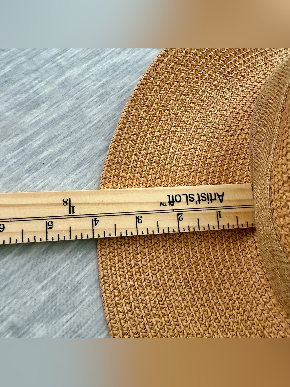 Wide Brim Paper Sun Hat Oversized Burlap Bow Floppy Beach Coastal Grandma Summer - Picture 6 of 8